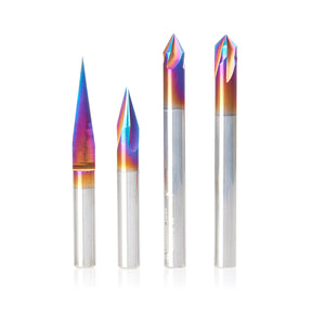 Amana Tool Solid Carbide Spektra™ Extreme Tool Life Coated V-Groove Signmaking & Lettering Router Bits
