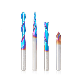 Amana Tool Solid Carbide Spektra™ Extreme Tool Life Coated V-Groove Signmaking & Lettering Router Bits