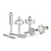 #option_AMS-402 7-Piece Carbide Tipped 1/4 Inch Shank Basic Router Bit Set