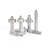 #option_AMS-406 7-Piece Carbide Tipped 1/2 Inch Shank Basic Router Bit Set