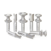 #option_AMS-407 8-Pc Carbide Tipped Straight and Bullnose Router Bit Combo Set, 1/2 Inch Shank