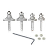 #option_AMS-551 4-Pc Carbide Tipped Corner Rounding & Beading Router Bit Set, 1/4 Inch Shank