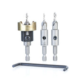 #option_AMS-627 3-Pc Adj Depth Stop, No-Mar Ball Bearing Set w Quick Release Hex Shank