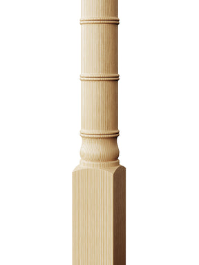 Bamboo Post to Post Newel