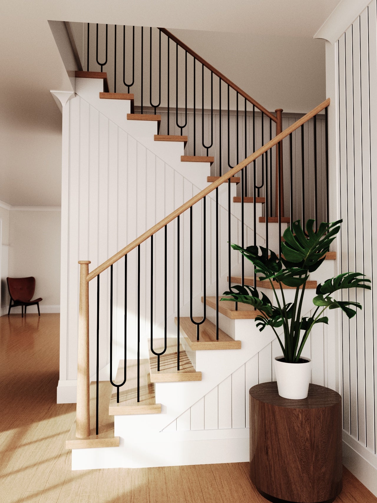 DIYHD Iron Baluster 10-Pack - 44 Inch Modern Oval Spindles For Stair Railings