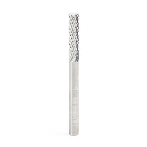 Amana Tool SA Burrs Solid Carbide Head Brazed into Steel Shank Cylindrical Shape with No End Double Cut Burr Bits