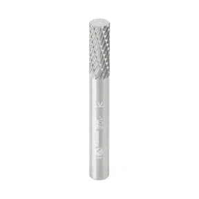 Amana Tool SA Burrs Solid Carbide Head Brazed into Steel Shank Cylindrical Shape with No End Double Cut Burr Bits
