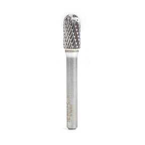 Amana Tool SB Burrs Solid Carbide Head Brazed into Steel Shank Radius Cylinder Shape Double Cut Burr Bits