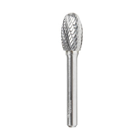 Amana Tool SE Burrs Solid Carbide Head Brazed into Steel Shank Oval Shape Double Cut Burr Bits