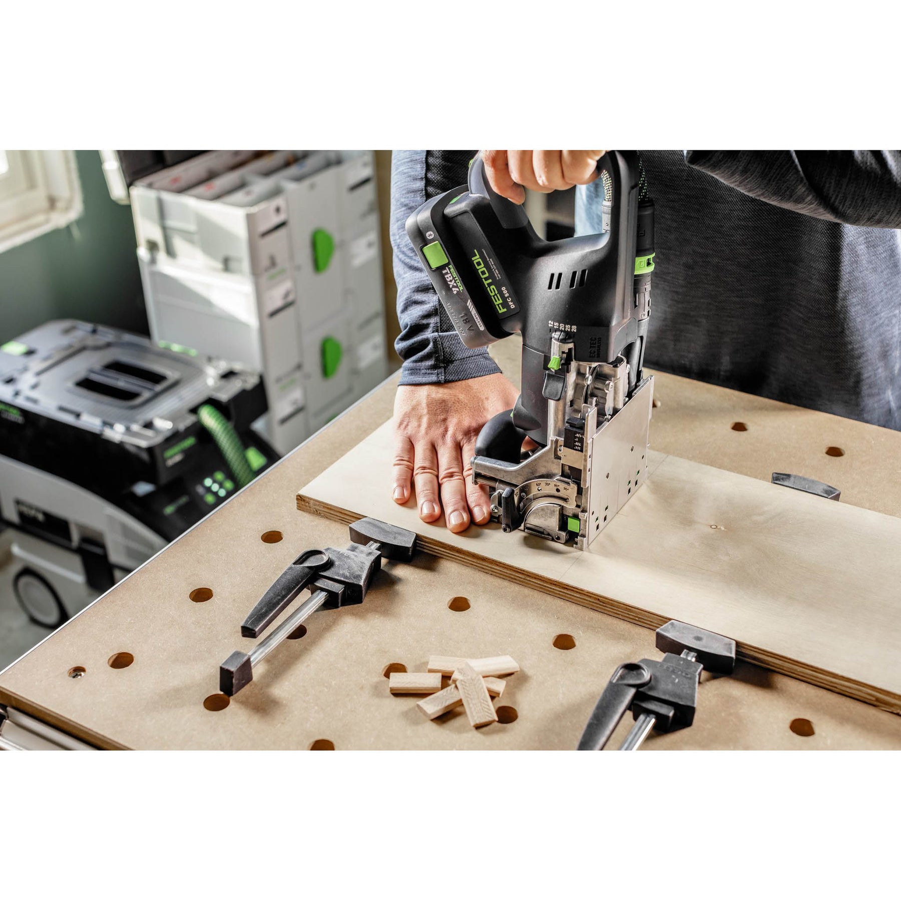 Festool Cordless DOMINO Joiner DOMINO DFC 500 E-Basic