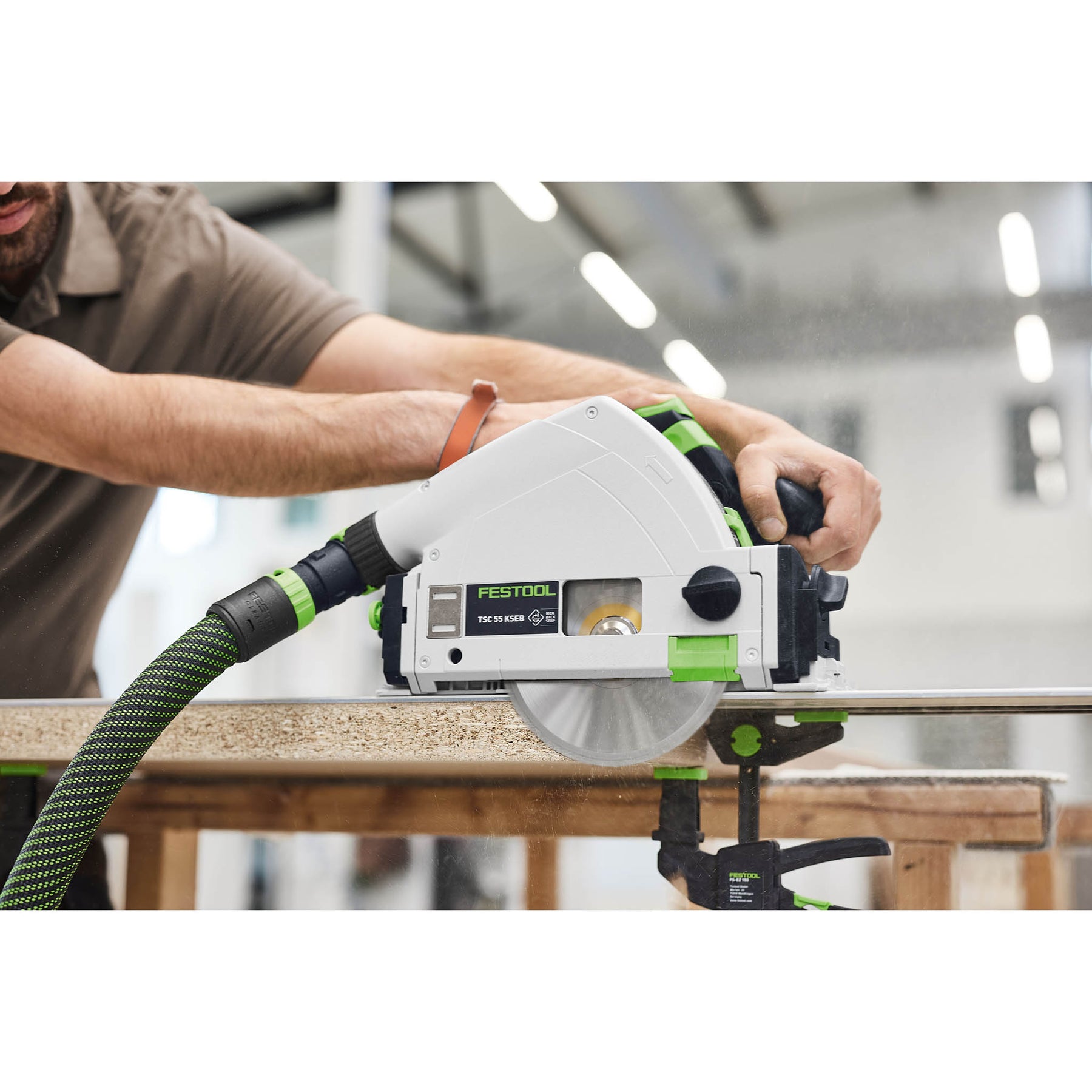 Festool Cordless Track Saw TSC 55 KSEB-Basic