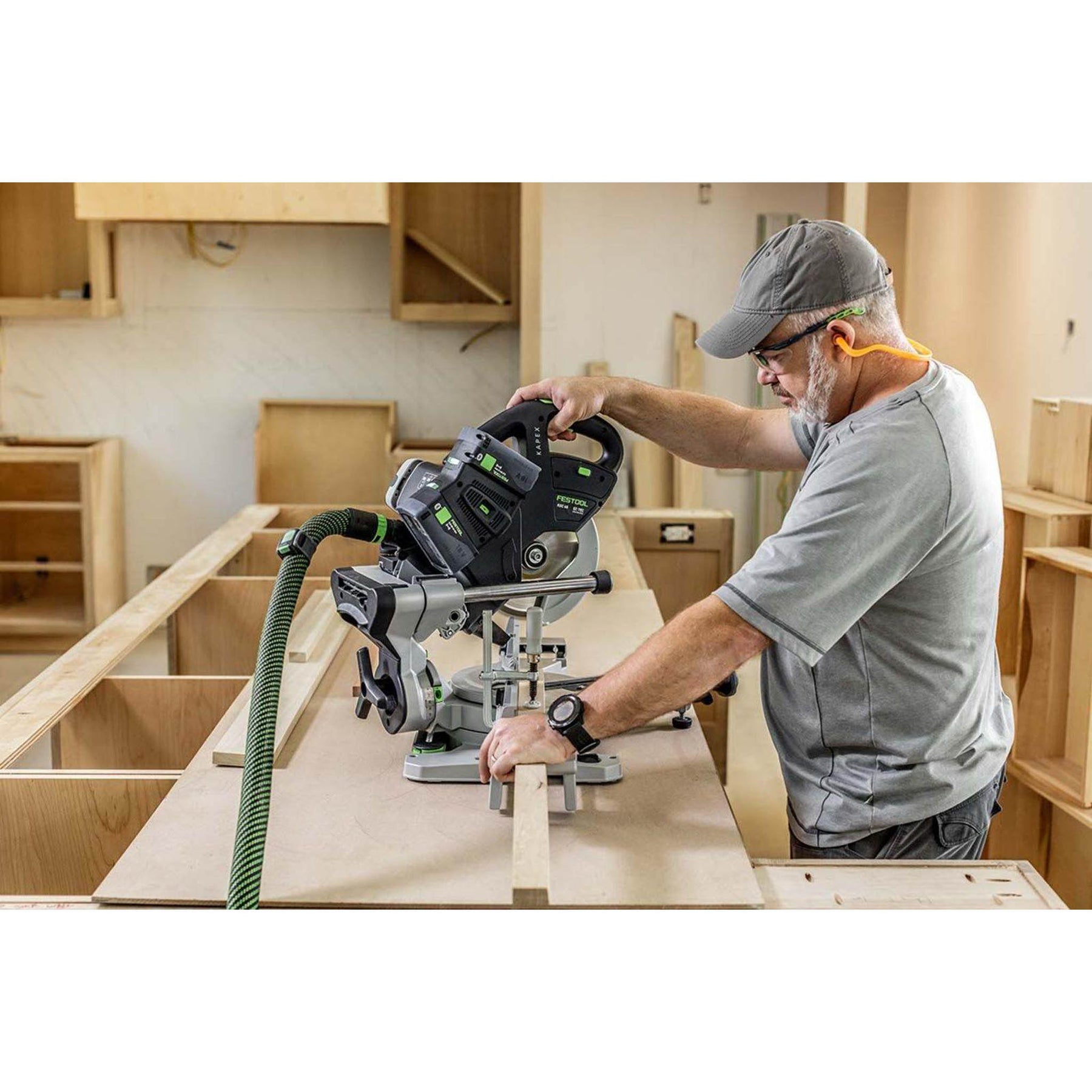 Festool Cordless Sliding Compound Miter Saw KAPEX KSC 60 EB-Basic