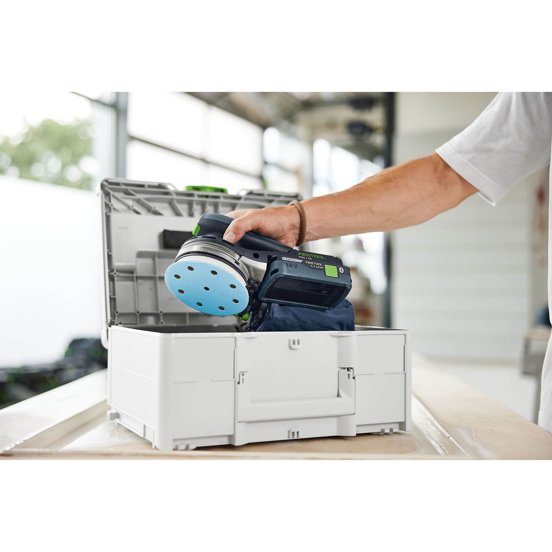 Festool Cordless Random Orbit Sander ETSC 2 125-Basic