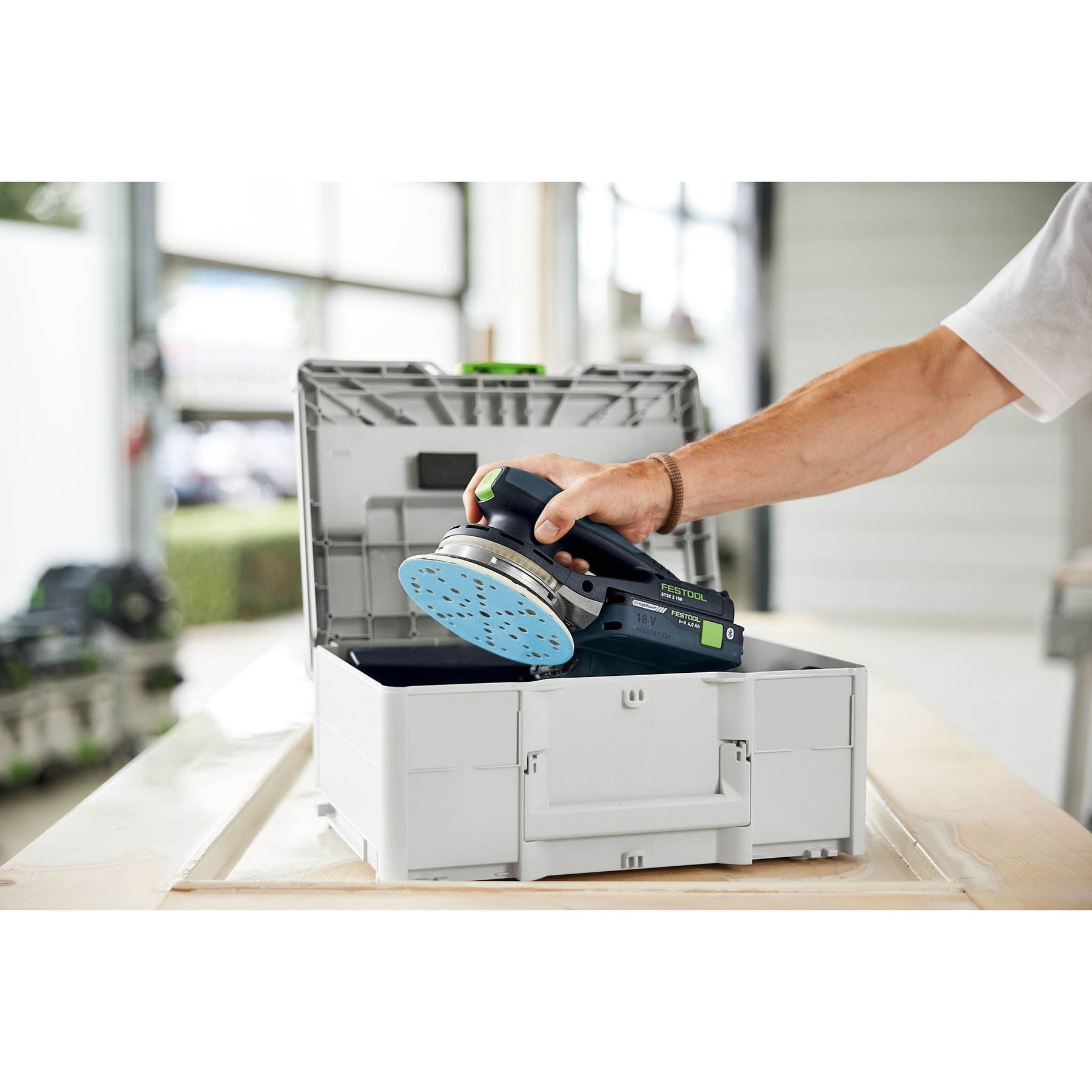 Festool Cordless Random Orbit Sander ETSC 2 150-Basic