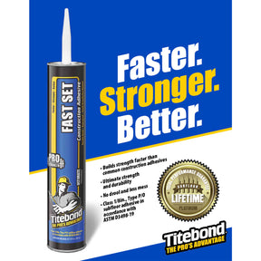 Titebond Fast Set Polyurethane Construction Adhesive (10 fl. oz)