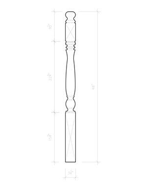 Fifth Ave Post to Post Newel