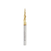 #option_HSS1302 - 5.4 Deg Tapered Angle Ball Tip x 1/16 Dia x 1/32 Radius x 1 x 1/4 Shank x 3 Inch Long x 4 Flute Up-Cut Spiral