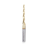 #option_HSS1306 - 1.0 Deg Tapered Angle Ball Tip x 1/8 Dia x 1/16 Radius x 1-1/2 x 1/4 Shank x 3 Inch Long x 3 Flute Up-Cut Spiral