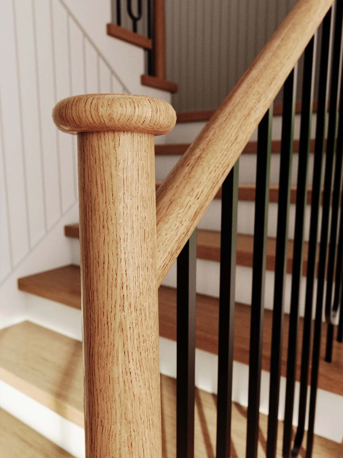 Installing Stair Post Handrail