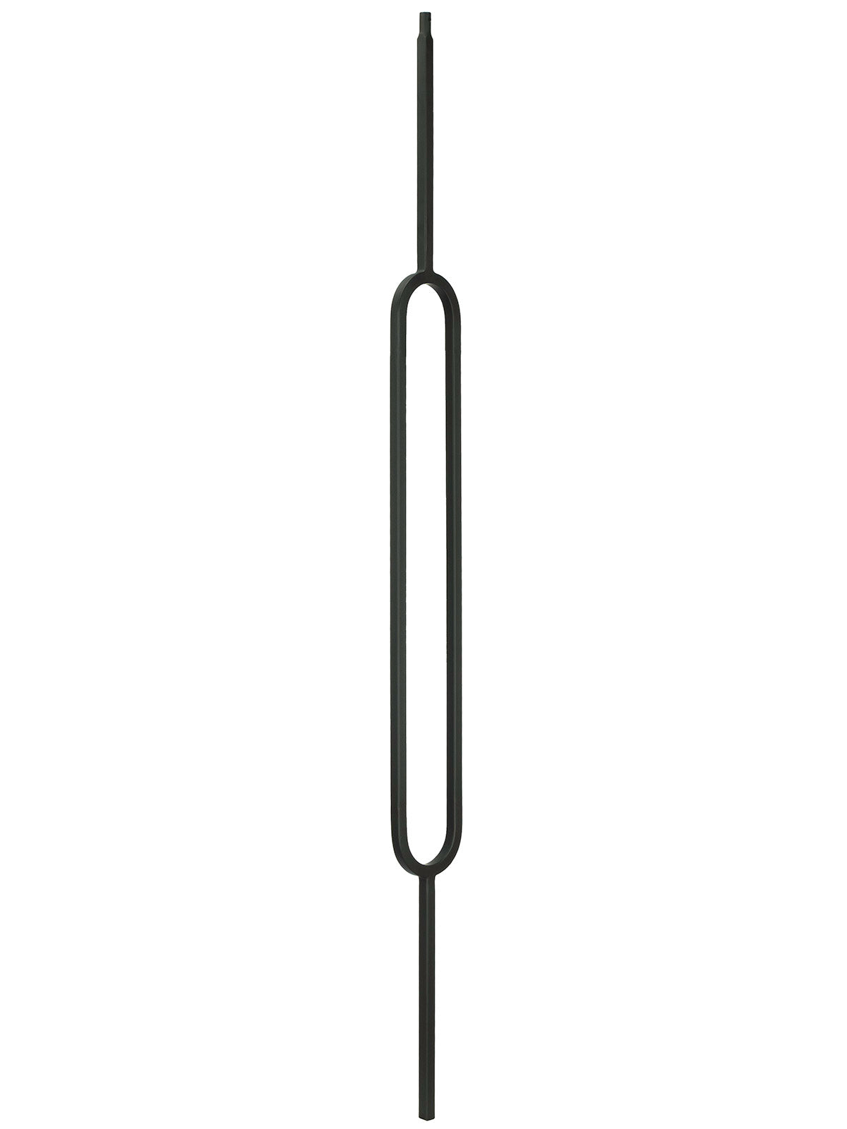 Iron Baluster T80 - 1/2" Square - 24" Contemporary Oval