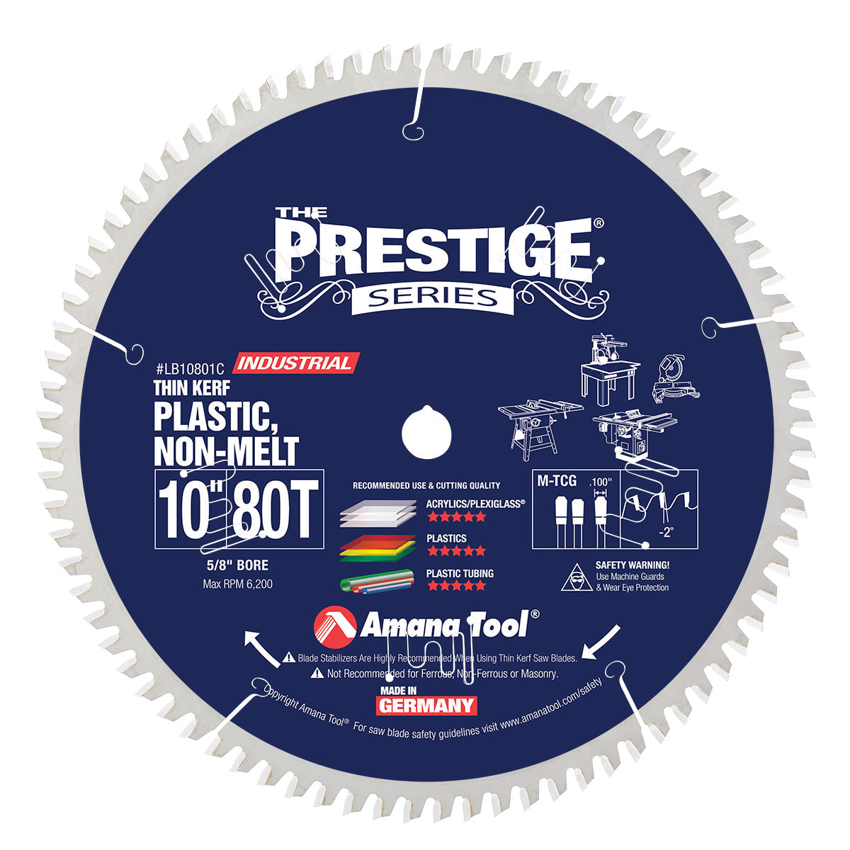 Amana Tool Non-Melt Plastic Cutting Saw Blades - JMP Wood