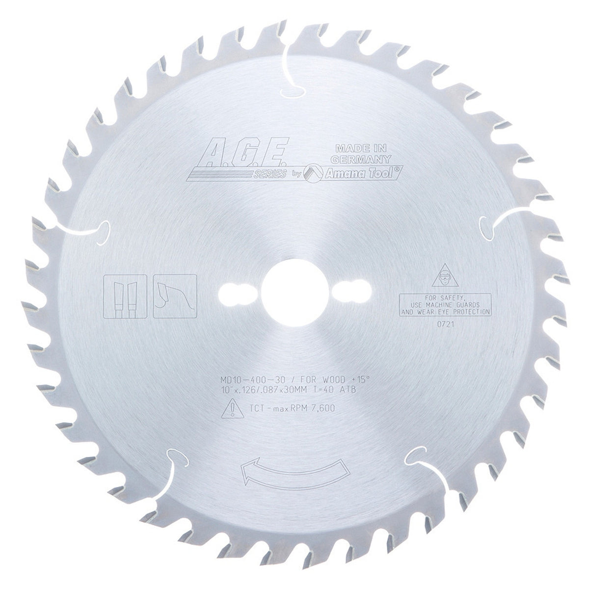 #option_MD10-400-30 - 10 Inch Dia x 40T ATB, 15 Deg, 30mm Bore