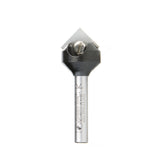 #option_RC-45711-M In-Tech Insert Carbide V Groove 90 Deg x 17.6mm Dia x 8.5mm x 6mm Shank Single Flute Router Bit
