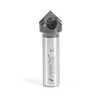 #option_RC-45712 In-Tech Insert Carbide V Groove 90 Deg x 11/16 Dia x 21/64 x 1/2 Inch Shank Single Flute Router Bit