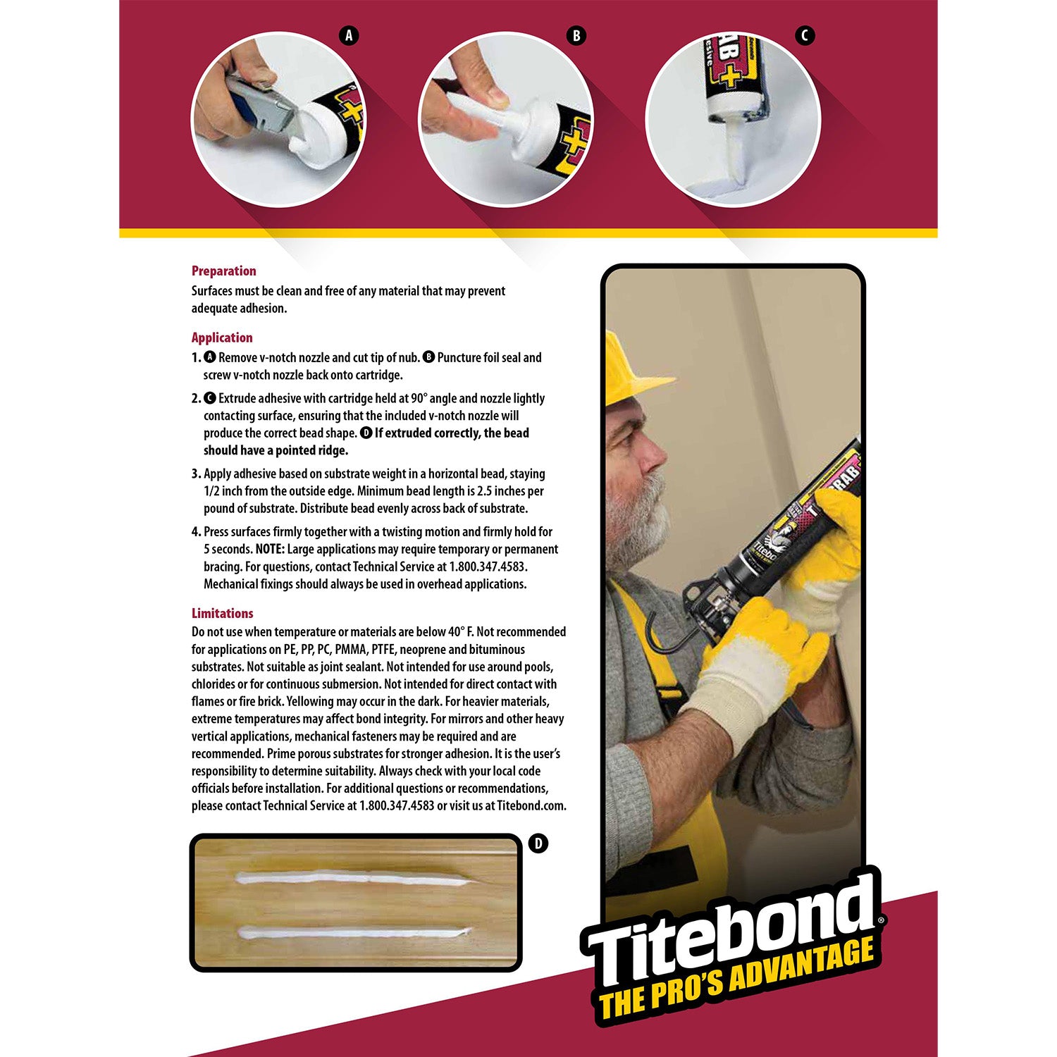 Titebond Titegrab Plus Construction Adhesive (9 fl. oz)