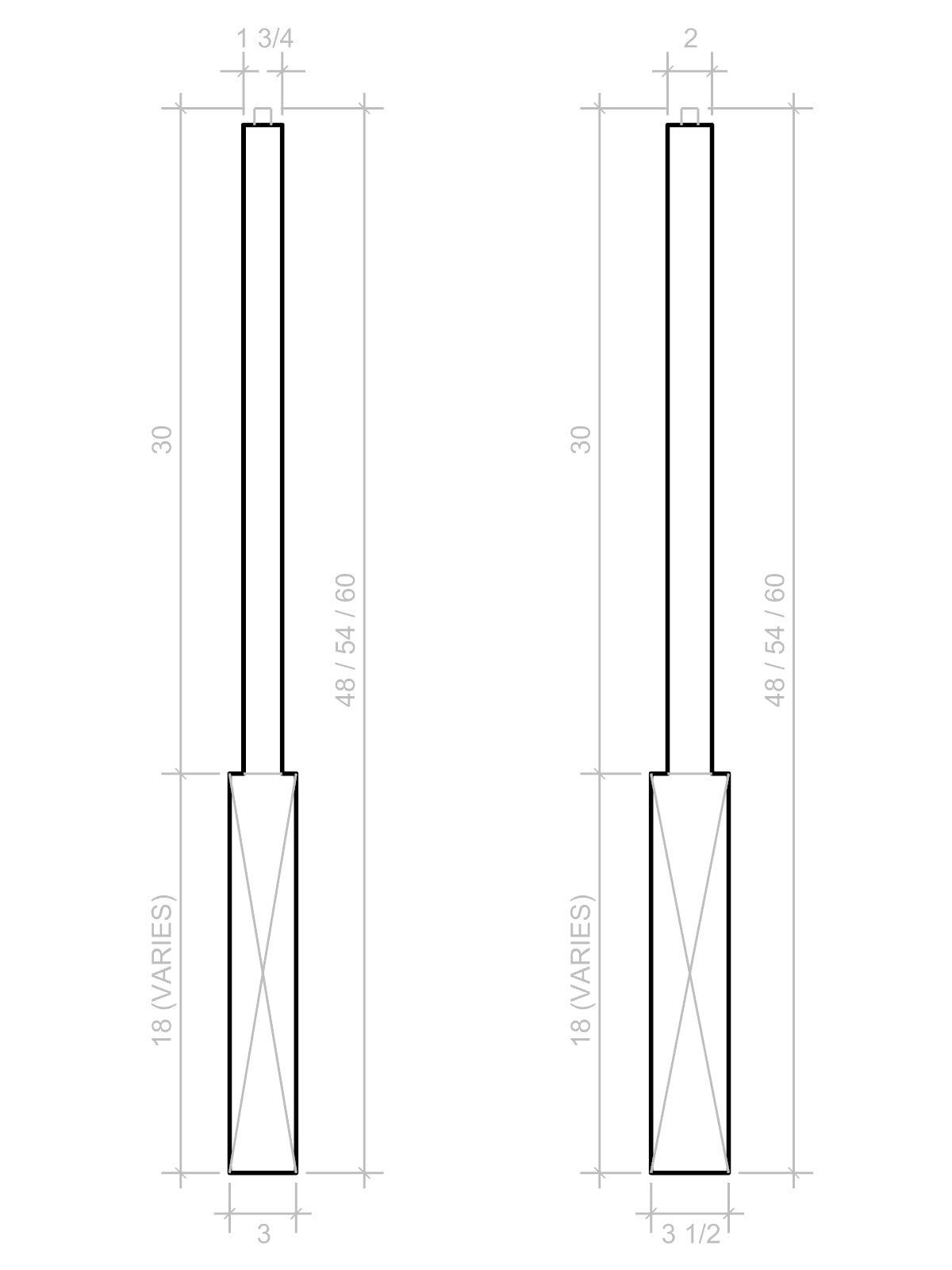 RS Series Round Straight Newel Post