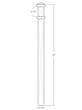 Box Newel 4074 (3-1/4")