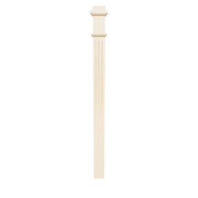 Box Newel 4075F - Fluted (3-1/2")