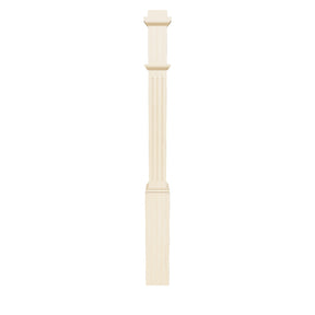 Box Newel 4076F - Fluted Adjustable (5")