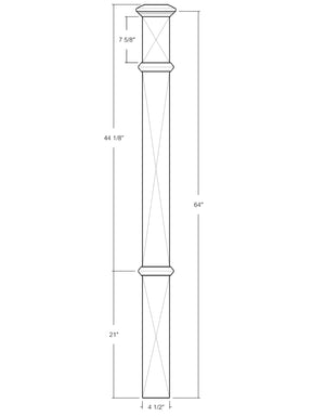 Box Newel 4080 (4-1/2")