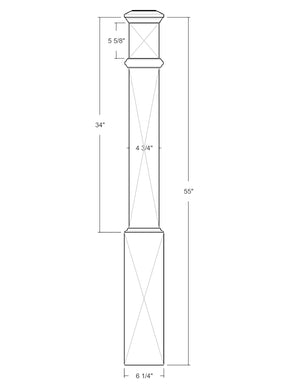 Box Newel 4094 (6-1/4")