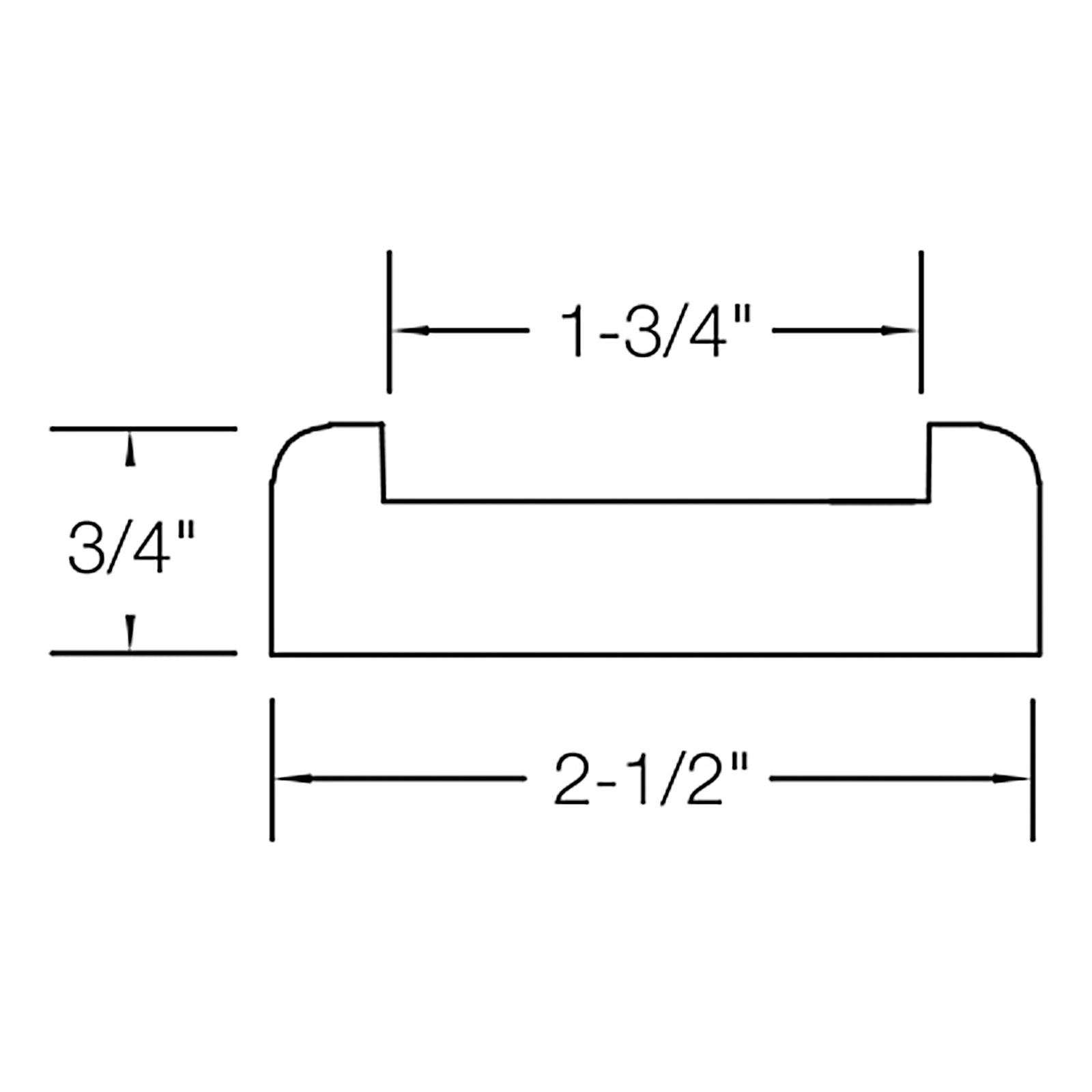 Shoe Rail 6001SR (1-3/4" Plow)