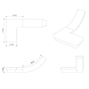 Fitting M8445 - Turnout Large (Right Hand)