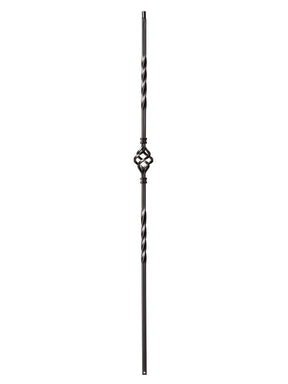 Iron Baluster 9003 - 1/2" Square - Single Basket