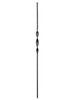 Iron Baluster 9010 - 1/2" Square - Single Ribbon