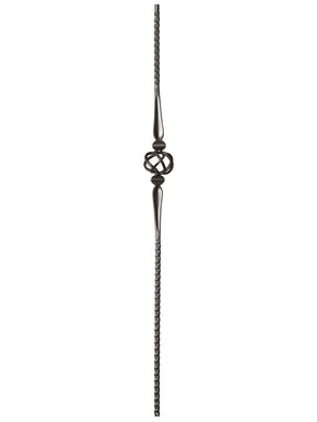 Iron Baluster 9019 - 9/16" Hammered - Basket With Spoons