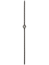 Iron Baluster 9027 - 9/16" Hammered Edge - Single Basket