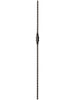 Iron Baluster 9045 - 9/16" Hammered Face - Single Knob
