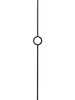 Iron Baluster 9050 - 1/2" Square - Single Ring
