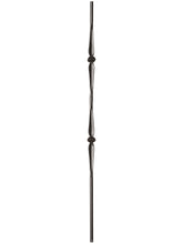 Iron Baluster 9070 - 9/16" Round - Double Knuckle Spoon