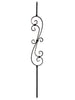 Iron Baluster 9081 - 1/2" Square - S Scroll Narrow