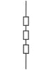 Iron Baluster 9094 - 1/2" Square - Triple Rectangle