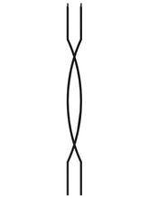 Iron Baluster 9095 - 1/2" Square - Double Helix