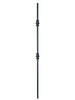 Iron Baluster 9561 - 5/8" Round - Double Knuckle