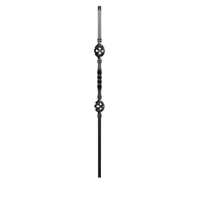 Mega Iron Baluster 9904 - 3/4" Square - Double Basket