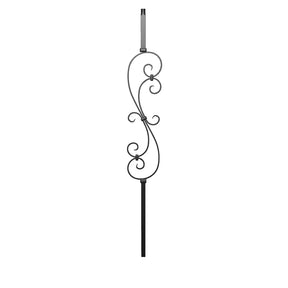 Mega Series Iron Baluster 9981 - 3/4" Square - Scroll